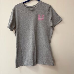 Under Armour Heather Gray Tee with Pink Accents